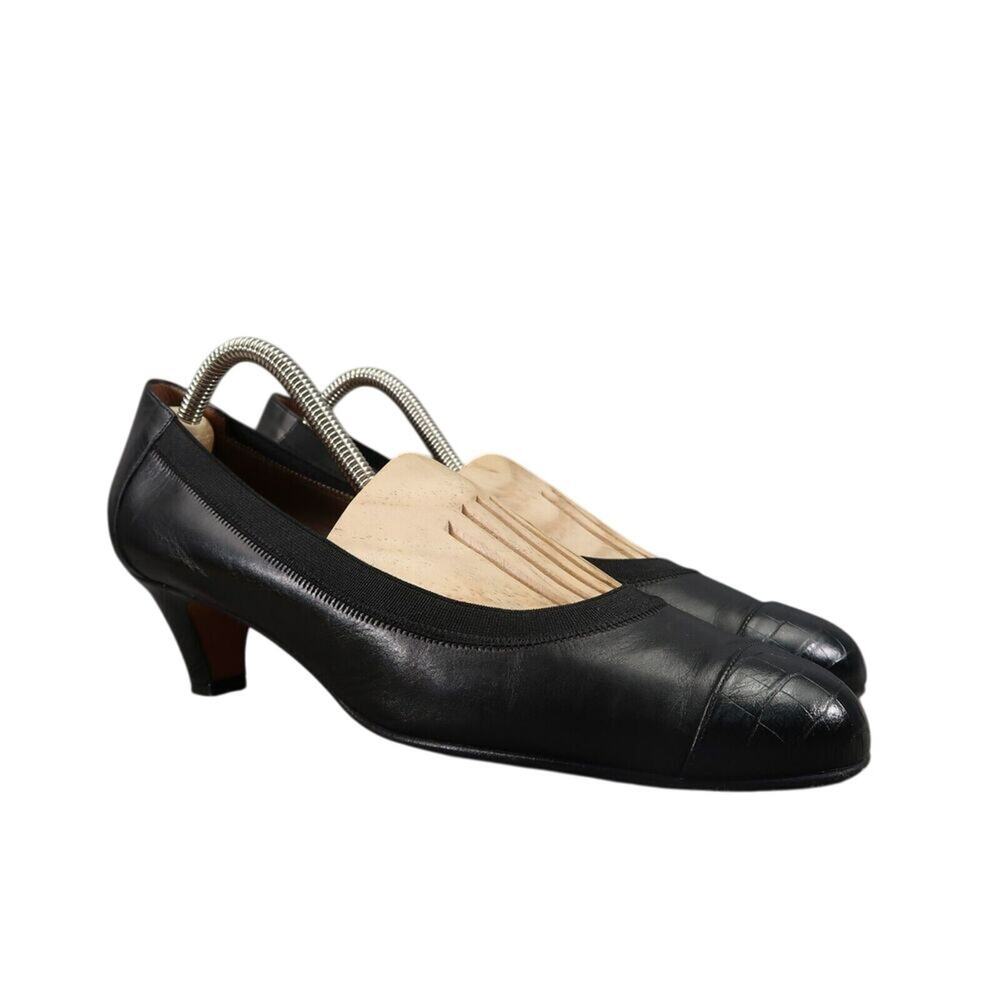 Anyi Lu Shoes Womens 41 Pumps Classic Cap Toe Stretch Leather Comfort Fashion